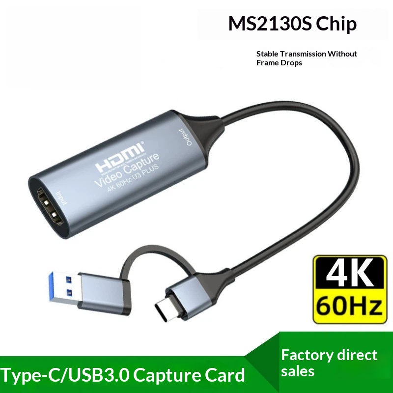 Capture Card 4K Hdmi - Scheda di Acquisizione Video USB3.0 4K