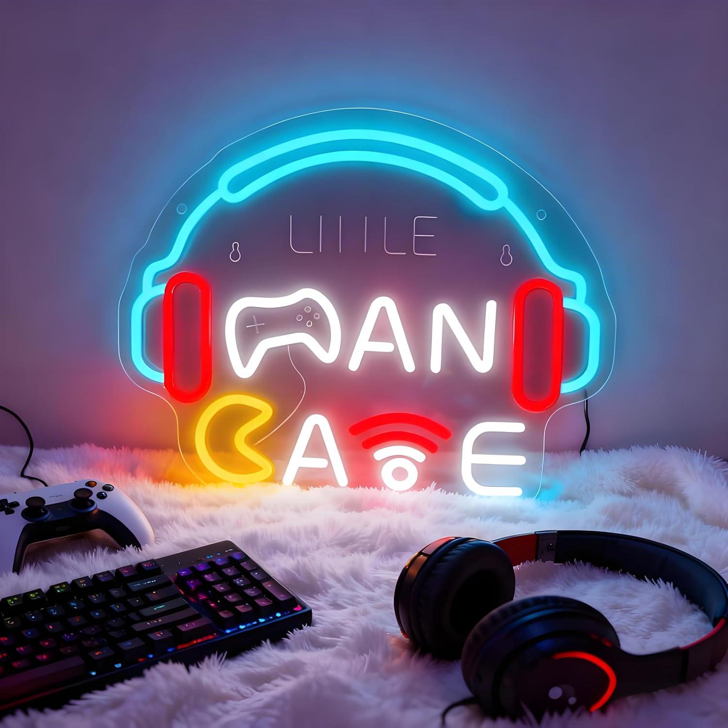 Esports Gaming Room - Insegna al Neon a Forma di