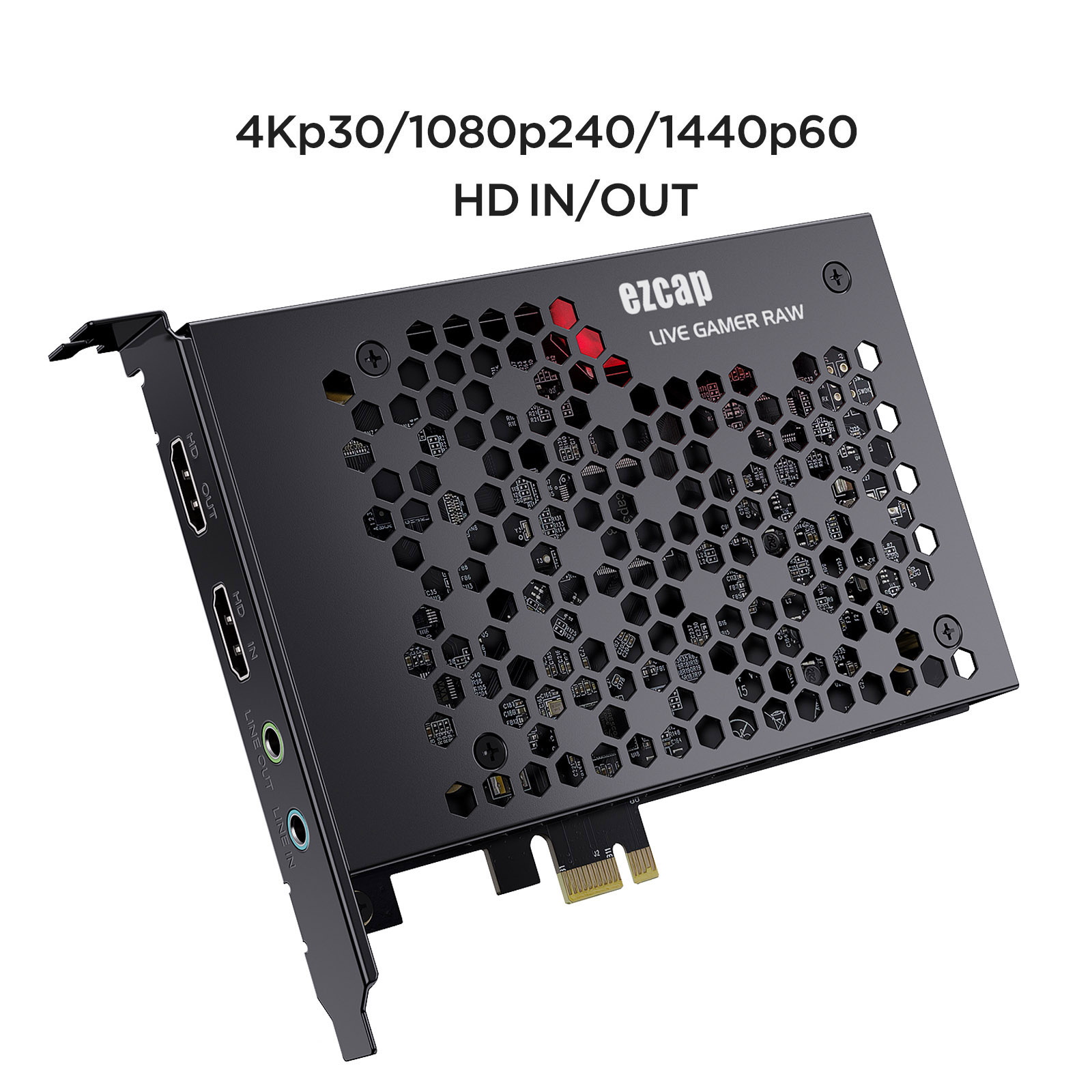 Capture Card 4K Hdmi - ezcap324B Live Gamer Raw Scheda di