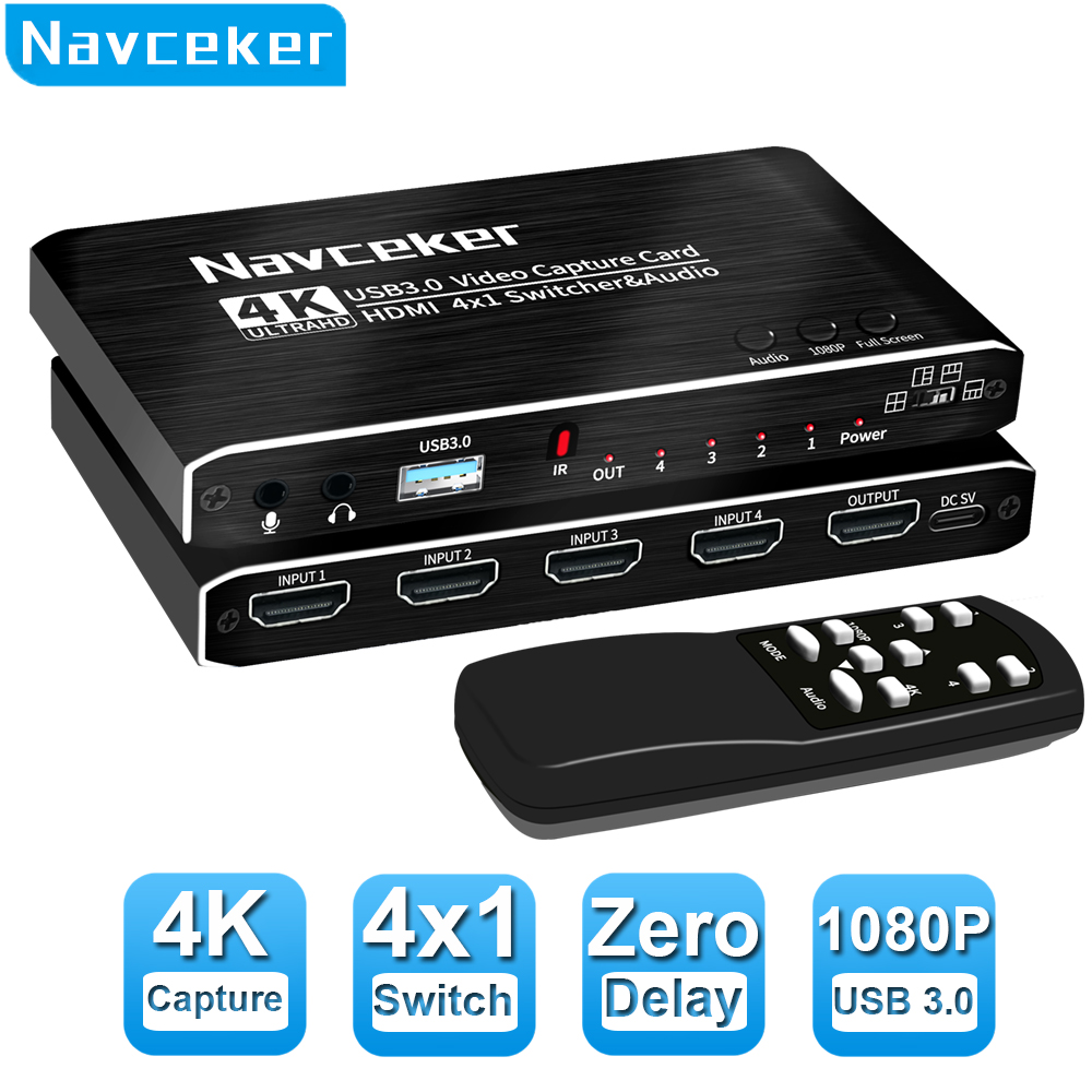 Capture Card 4K Hdmi - 2023 scheda di acquisizione Video 4K