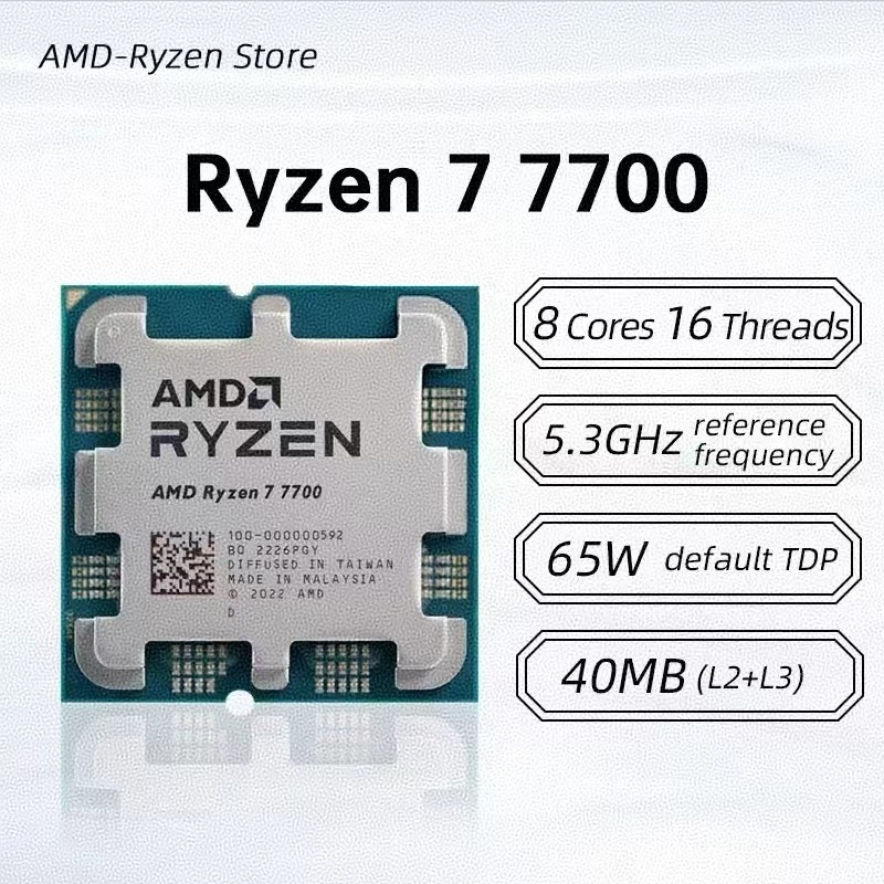 CPU AMD Ryzen 7 7700 8C16T 3.8 - Amd Cpu Ryzen 7 recensione e prezzo