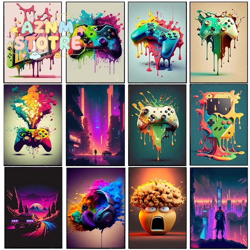 Quadro Vintage su Tela: Poster - Esports Gaming Room recensione e prezzo
