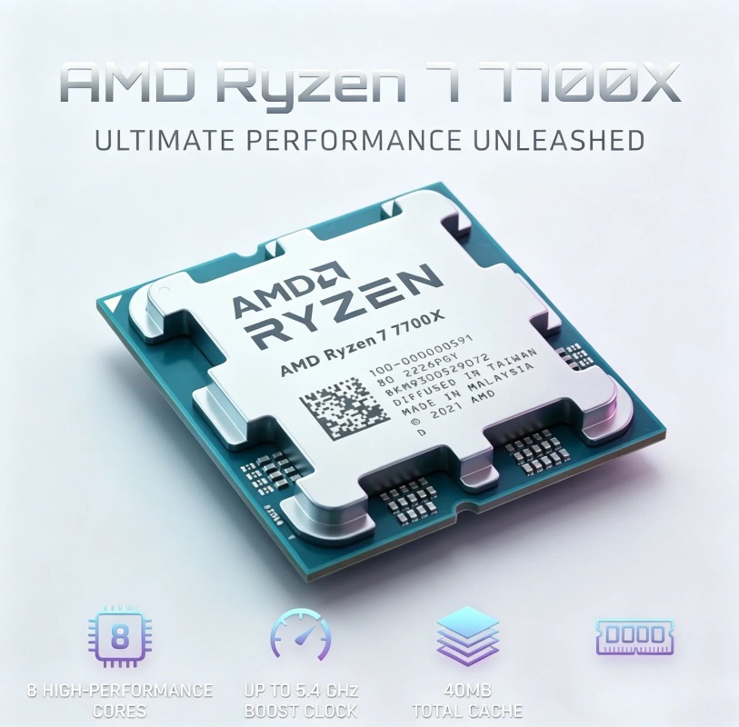 AMD Ryzen 7 7700X R7 7700X CPU - Amd Cpu Ryzen 7 recensione e prezzo