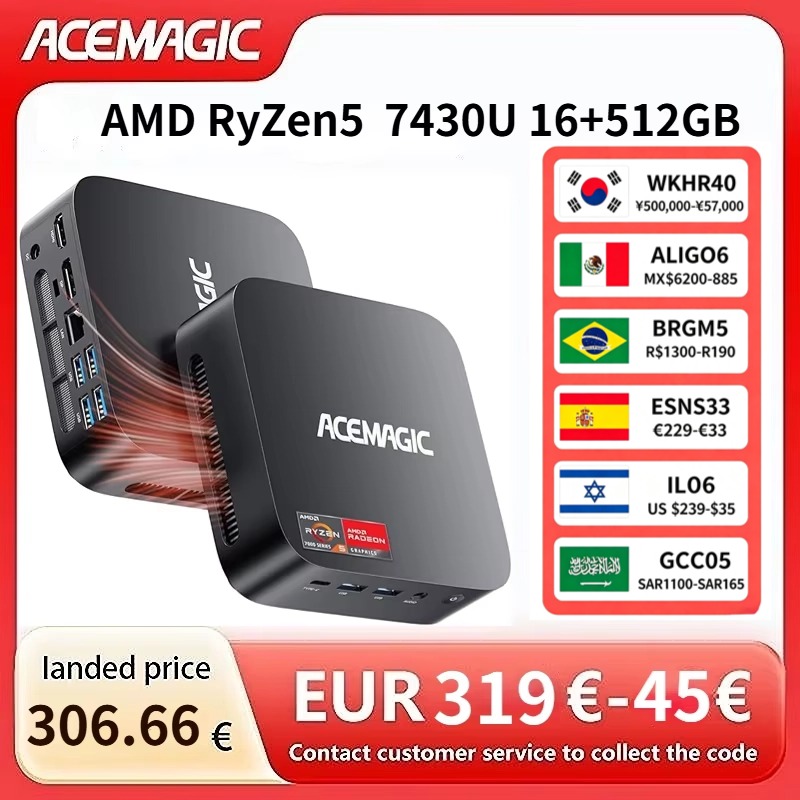ACEMAGIC AMD Ryzen 5 7430U Min - Amd Cpu Ryzen 5 recensione e prezzo