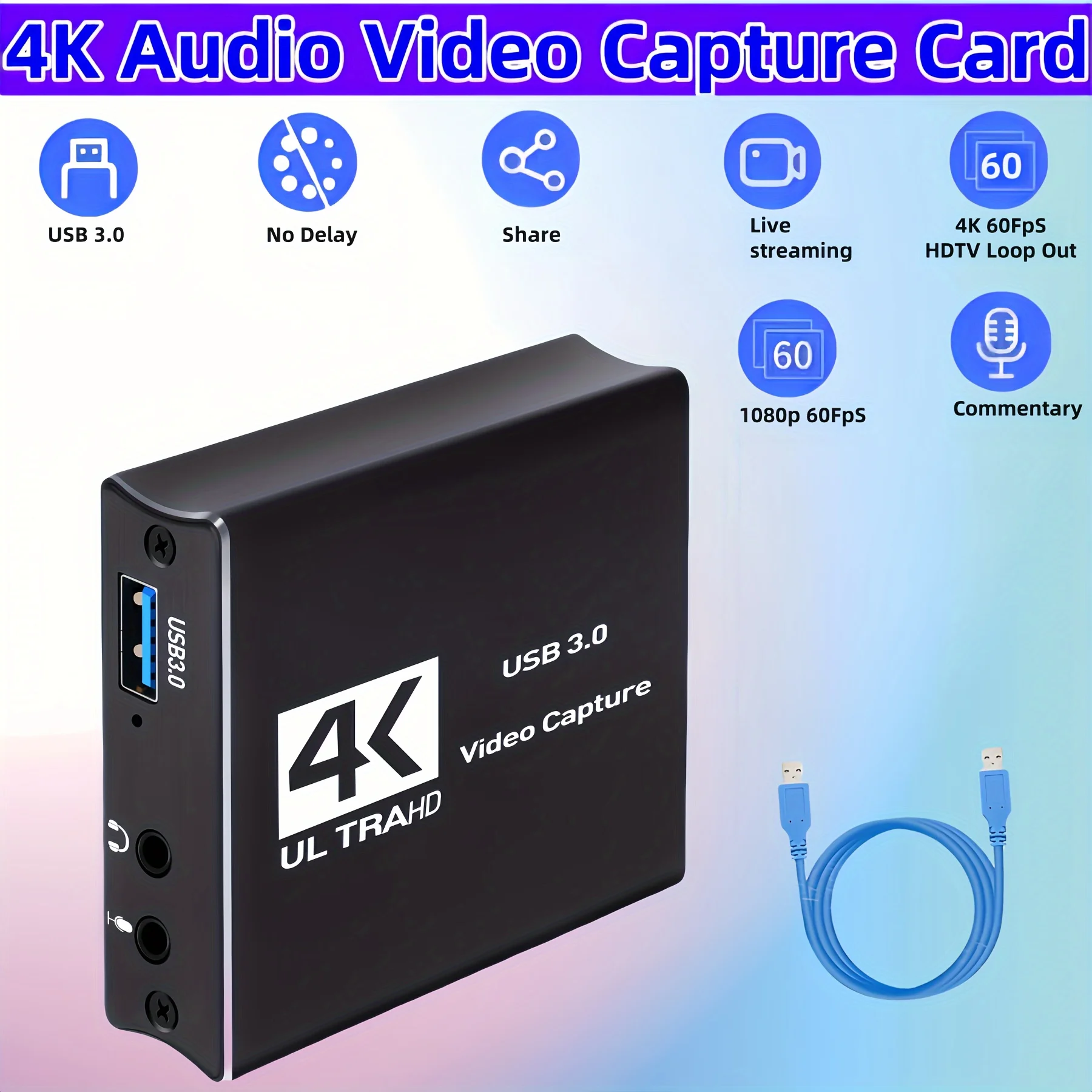 USB3.0 Acquisizione Video Sche - Capture Card 4K Hdmi recensione e prezzo